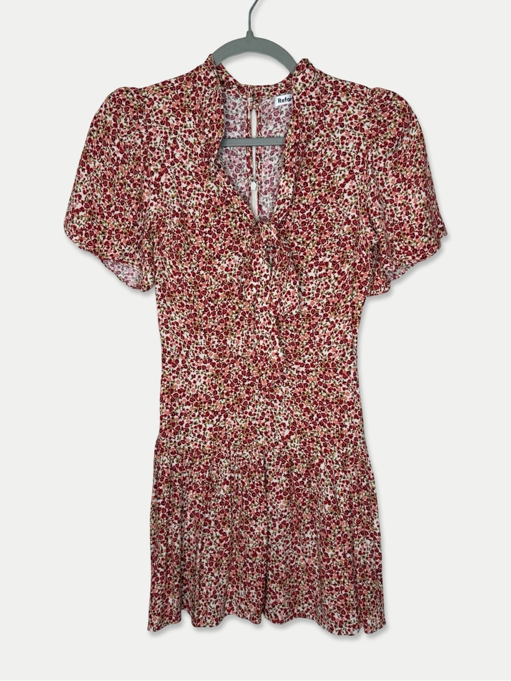 Reformation Mini Dress Floral Size 0 Multicolor GUC - Picture 2 of 4